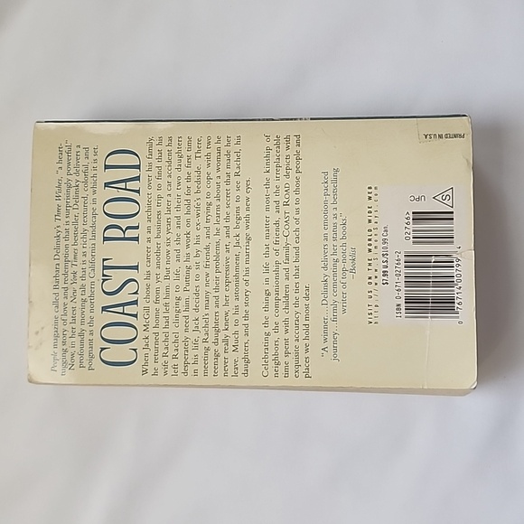 EUC Author Barbara Delinsky Coast Road Paperback Book - Picture 2 of 6